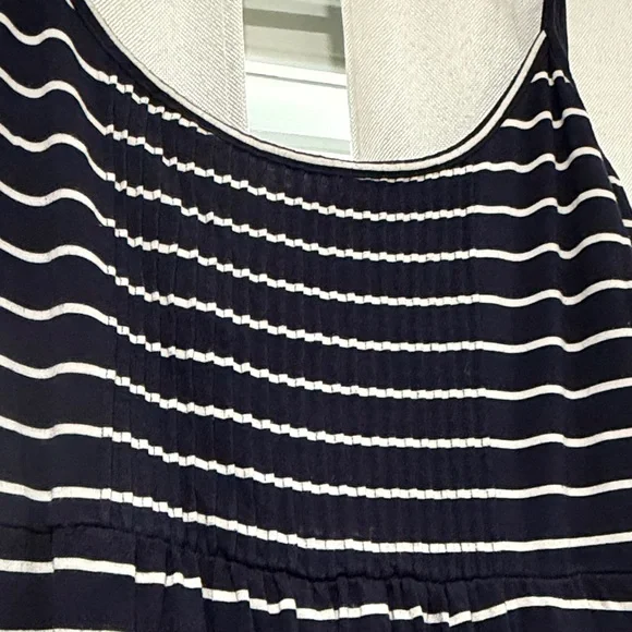 Calvin Klein Black and White Striped Maxi Dress - Picture 3 of 7